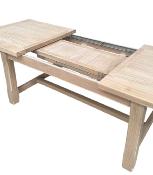 Table de Ferme Chêne Massif Extensible 180 / Rallonges intégrées